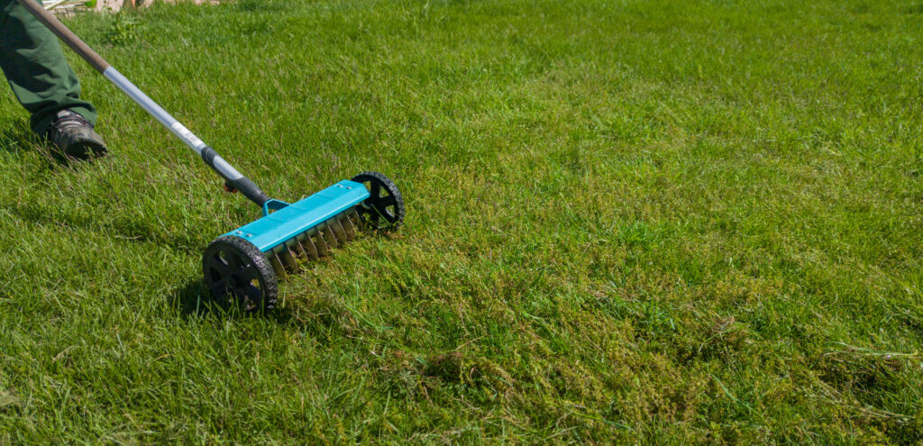 Verticuteren van gazon